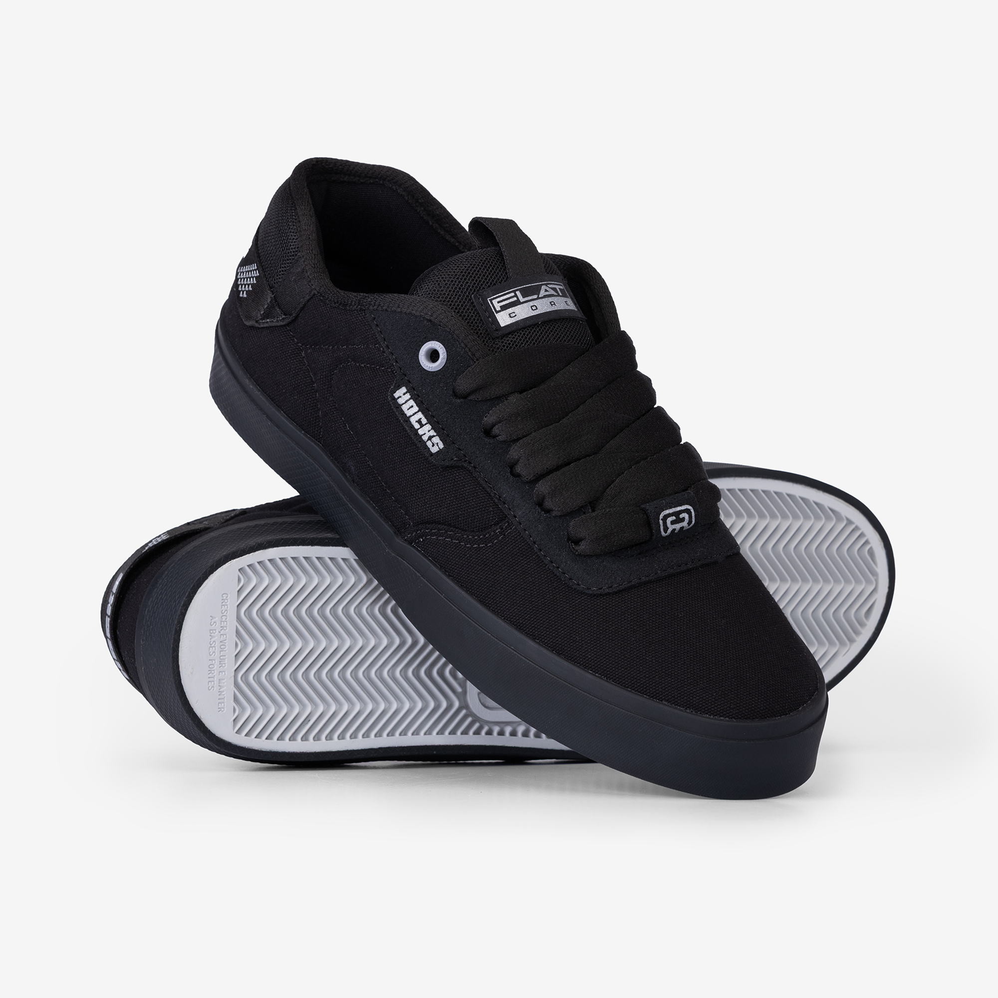 Tênis Hocks Flat Core - Preto Reflex